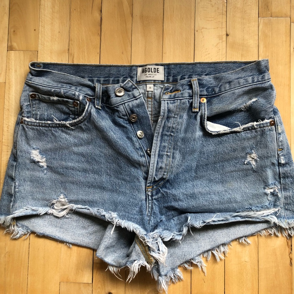 Agolde denim shorts